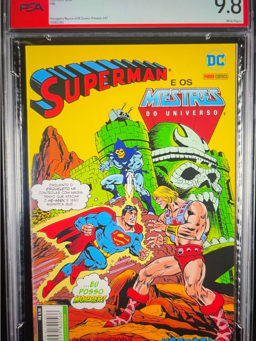 DC Comics BRZ Superman x Masters Of The Universe, 1st App. He-man, PSA 9.8